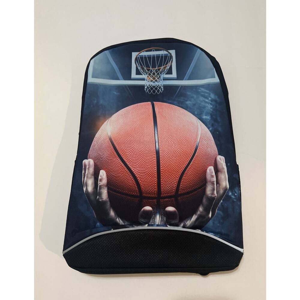 Unisex Basketball Graphics Bookbag Backpack Black New